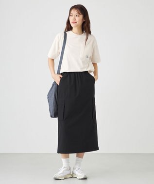 SHARE PARK LADIES 【撥水・UVカット・ストレッチ・軽量 】ナイロンカーゴスカート（S・Mサイズ） ブラック系