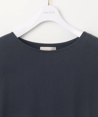 ANY SIS S 【接触冷感・UVケア】冷感サイドプリーツ ワンピース ネイビー