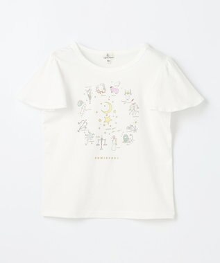 組曲 KIDS 【UVカット加工】【110-140㎝】12星座 Tシャツ オフホワイト