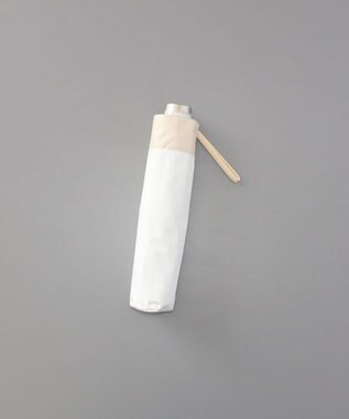 AURORA 【AURORA（オーロラ）】サマーシールド　バイカラー晴雨兼用傘（折りたたみ傘） オフホワイト×クリーム