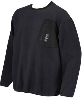 CW-X 【UNISEX】 CW-X プルオーバー 保温(本体) ゆったり設計 長袖 Uネック スポーツ ユニセックス DWR619 /ワコール ブラック