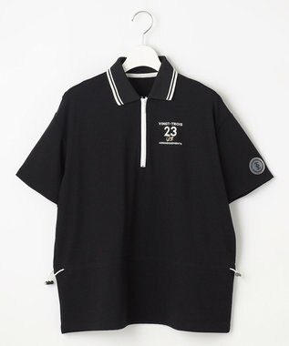 23区GOLF 【辻梨恵プロ着用】ウェストドローコードポロ ブラック系