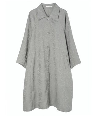 Green Parks ・ＥＬＥＮＣＡＲＥ　ＤＵＥ　ジャカードステンカラーコート Gray