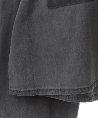 Green Parks ショート丈デニムシャツ Black