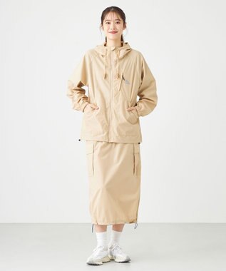 SHARE PARK LADIES 【撥水・UVカット・ストレッチ・軽量 】ナイロンカーゴスカート（S・Mサイズ） ベージュ系