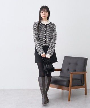 earth music&ecology 【吸湿発熱】あったかフェミニンインナー(シアーハイネック) Off White