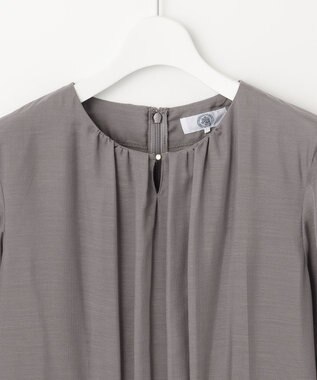 J.PRESS LADIES L 【WEB限定カラーあり・洗える】 ブライトスパンボイル ワンピース ライトグレー系