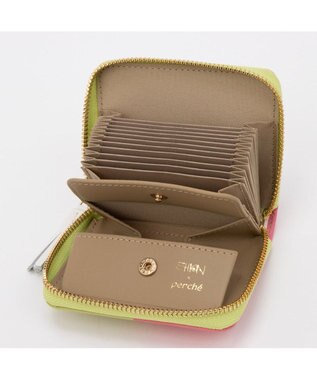 UNBILLION ペルケ perche × 髙嶋シオンコラボ ・ジャバラカードアートウォレット ピンクミックス