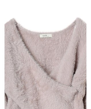 earth music&ecology ファークロスニットプルオーバー Lavender