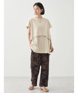 AMERICAN HOLIC レイヤードフレンチスリーブカットチュニック Ivory