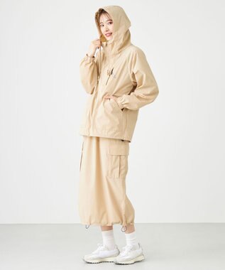 SHARE PARK LADIES 【撥水・UVカット・ストレッチ・軽量 】ナイロンカーゴスカート（S・Mサイズ） ベージュ系