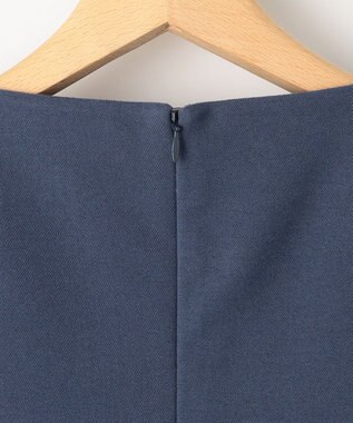 組曲 バックプリーツ ワンピース ブルー系