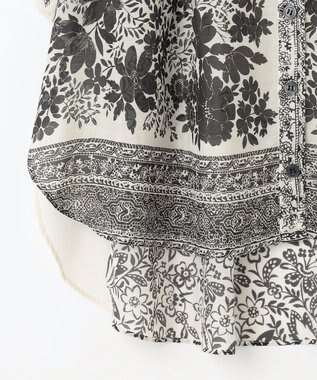 GRACE CONTINENTAL バンダナフレアスリーブブラウス ブラック