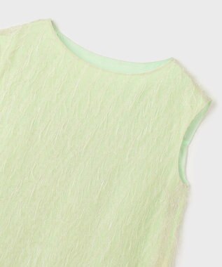 GRACE CONTINENTAL フリンジギャザートップ グリーン