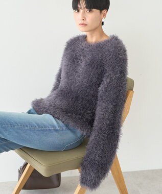 AMERICAN HOLIC シャギーニットプルオーバー Charcoal Gray