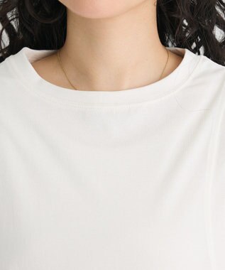 CRAFT STANDARD BOUTIQUE 接触冷感/UVカット スクエアボリュームスリーブプルオーバー White