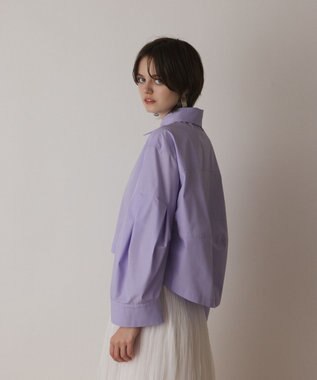 GRACE CONTINENTAL ビッグスリーブシャツ パープル