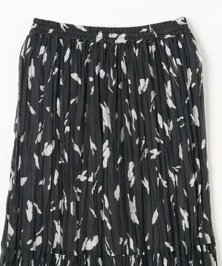 ANY アートドットプリントスカート スレートベース