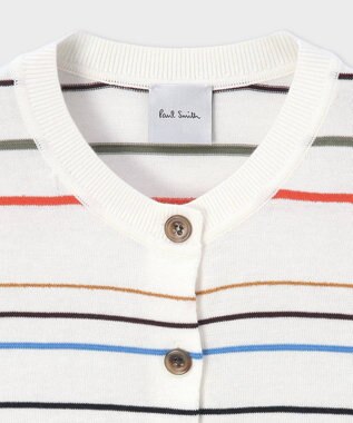 Paul Smith マルチカラーライン カーディガン オフホワイト