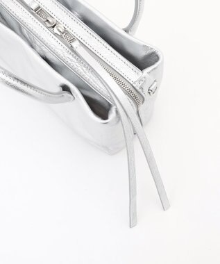 BEIGE， 【一部店舗限定】MARY AL TERNA /  RIKYU レザーショルダーバック Silver