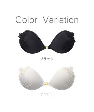 BRADELIS New York 【NuBra / ナチュラルタイプ】ヌーブラ・エアーライト スリッピー デザインヌーブラ ホワイト