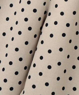 ANY KIDS 麻ライク ドット柄 ガウチョ ベージュドット