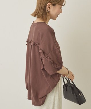 AMERICAN HOLIC バックフリルラウンドカットプルオーバー Charcoal Gray