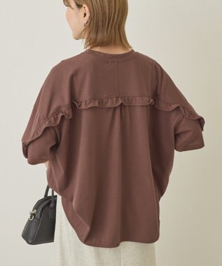 AMERICAN HOLIC バックフリルラウンドカットプルオーバー Charcoal Gray