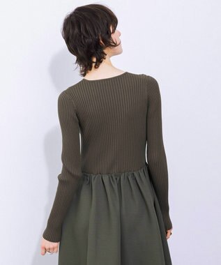NAVE 【Nave・洗える】コンビネーションドレス カーキ系