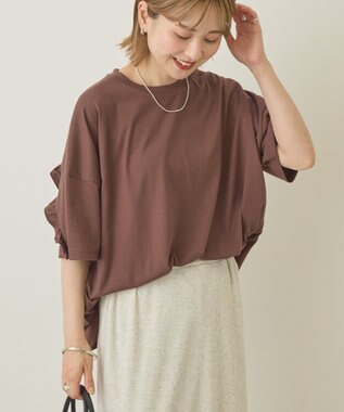 AMERICAN HOLIC バックフリルラウンドカットプルオーバー Charcoal Gray