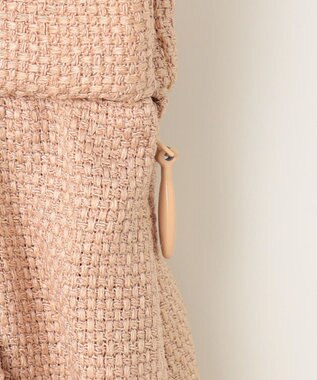 自由区 S 【セットアップ対応・接触冷感・UVカット・洗える】ライトバスケットクロス スカート クラウドローズ