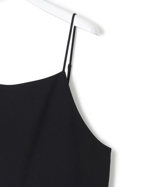 23区 L 【一部店舗限定/吸水速乾/UVカット/接触冷感/洗える】ストレッチジョーゼット オールインワン ブラック系