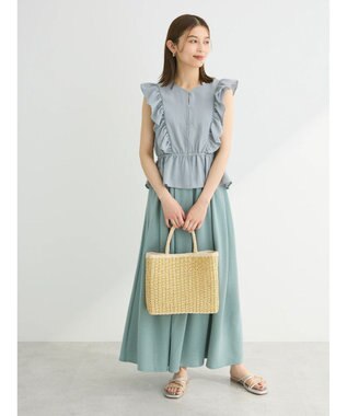 Green Parks ・ＳＵＧＡＲ　ＳＰＯＯＮ　ギャザーフレアスカート Green