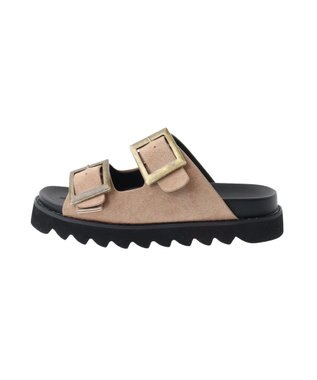 AMERICAN HOLIC バックルフラットサンダル Beige