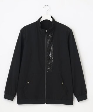 23区GOLF 【MEN】【ストレッチ・撥水】ストレッチタフタ ブルゾン ブラック系