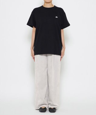 uncrave 【UNISEXあり】トンカツ Tシャツ（uncrave WHITE） ブラック