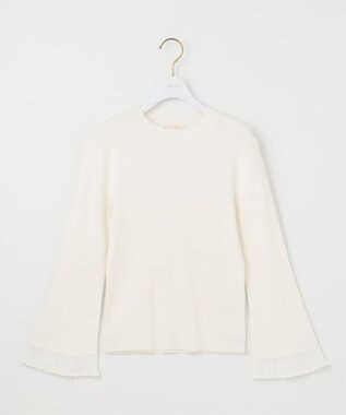 ANY SIS 【洗える】シアーディテール ニット オフ