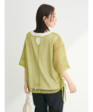 Green Parks ＳＥＴ２点　メッシュ＋ノースリーブロゴプルオーバー Green