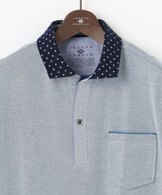 JOSEPH ABBOUD 【キングサイズ・ギフトでも人気！オーガニックコットン使用・消臭などの高機能】ダディ ポロシャツ ブルー系