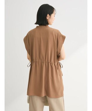 Green Parks ウエストドロストフレンチスリーブチュニック Light Brown