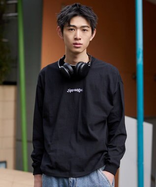 WEGO グラフィックBIG　T（長袖） ブラック