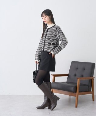 earth music&ecology 【吸湿発熱】あったかフェミニンインナー(シアーハイネック) Off White