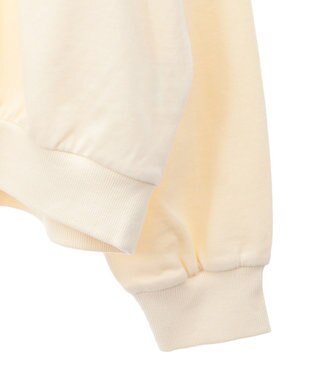 AMERICAN HOLIC 襟付き刺繍入りミニ裏毛プルオーバー Light Yellow