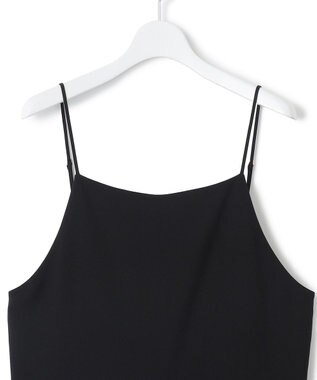 23区 L 【一部店舗限定/吸水速乾/UVカット/接触冷感/洗える】ストレッチジョーゼット オールインワン ブラック系