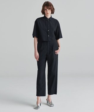 NAVE 【ReNAVE　撥水機能・UVカット・透湿・接触冷感・洗える】ナイロンタスランシャツ ブラック系