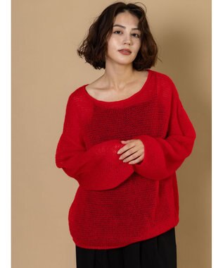 Te chichi 【R by Te chichi】シアールーズニット《2025winter catalog item》 レッド