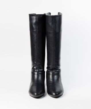 BONTRE 【MIONOTIS/ミオノティス】バックファスナーインヒールロングブーツ/40812 ブラック