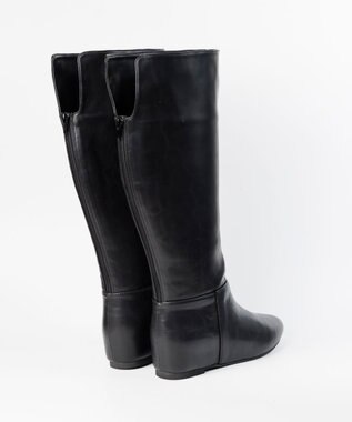 BONTRE 【MIONOTIS/ミオノティス】バックファスナーインヒールロングブーツ/40812 ブラック