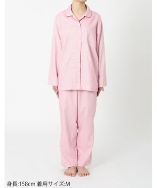 ワコール／睡眠科学 パジャマ 長袖 長ズボン 綿100%（本体） レディース YDX588 睡眠科学／ワコール エンジ