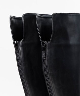 BONTRE 【MIONOTIS/ミオノティス】バックファスナーインヒールロングブーツ/40812 ブラック